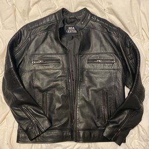 Mens leather jacket